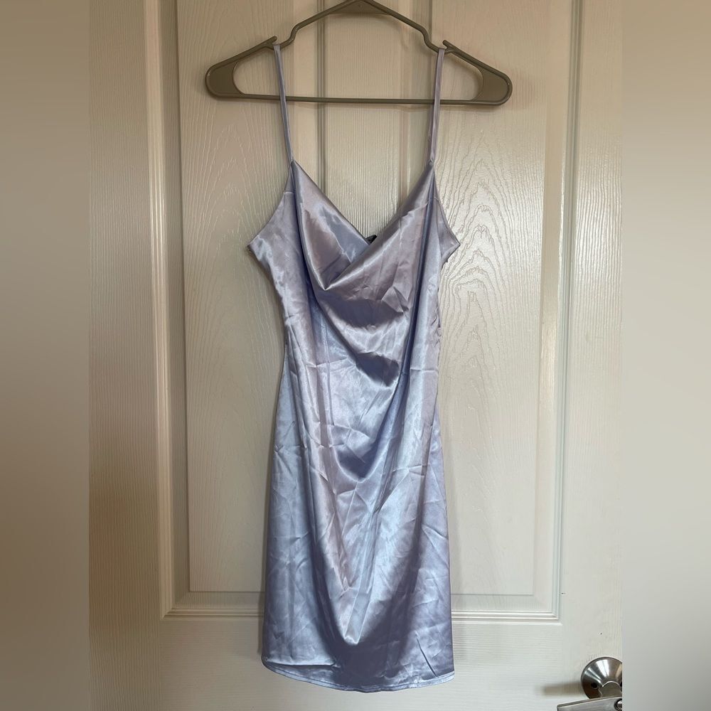 Bella boss faux satin slip dress size small